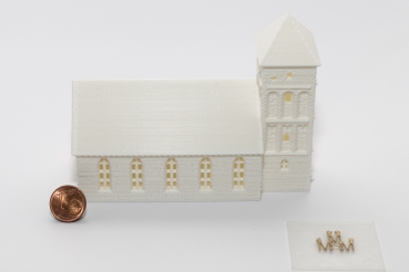 Kirche zum Selbst-Colorieren