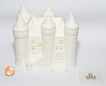 Burg zum Selbst-Colorieren