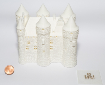 Burg zum Selbst-Colorieren