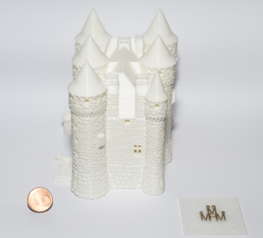 Burg zum Selbst-Colorieren