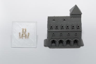 Haus "Arkaden" dunkelgrau zum Selbst-Colorieren (KW)