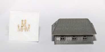 Haus "Holstein" dunkelgrau zum Selbst-Colorieren (KW)