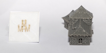 Haus "Alte Schenke" dunkelgrau zum Selbst-Colorieren (KW)