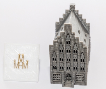 Haus "Späte Hanse" dunkelgrau zum Selbst-Colorieren (KW)