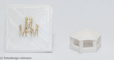 Weihnachtsbude / Marktbude groß zum Selbst-Colorieren