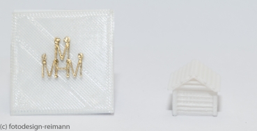 Weihnachtsbude / Marktbude klein zum Selbst-Colorieren