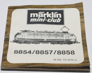 Pflegeanleitung 8854 / 8858 / 8857