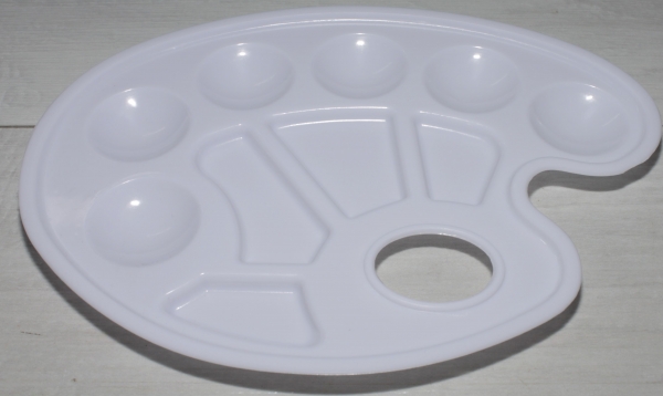 Mischpallette für Farben mit Fingerloch