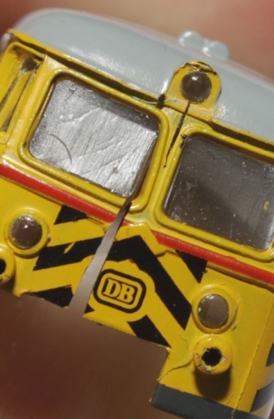 Lokgehäuse Schienenreinigungswagen