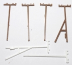 Diverse Telegrafenmasten